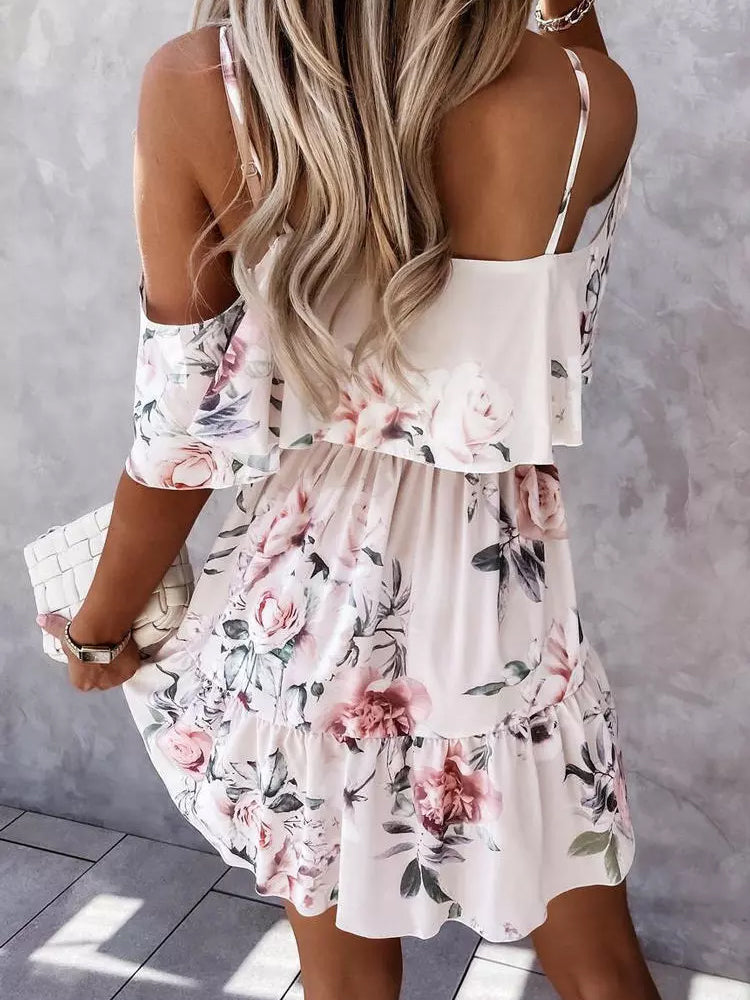 Off Shoulder Country Mini Dress
